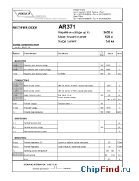 Datasheet AR371S34 manufacturer Power Semiconductors